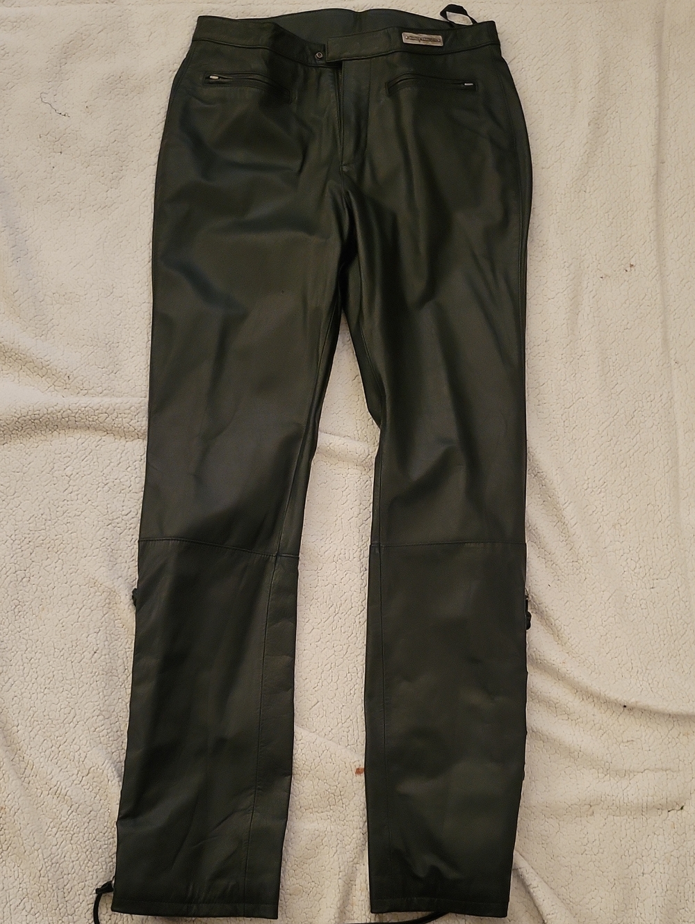 Harley-Davidson Black Lace-Up Detail Pants